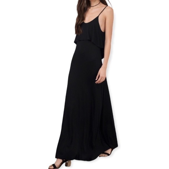 TOBI BEYOND THE SEA BLACK MAXI DRESS - Picture 1 of 8